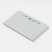 Trendy Clean Simple Gray Consultant Business Post-it Klebezettel (angewinkelt)
