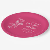 Trendy Cocktail A Tini Bit Older 30th Birthday Pappteller (Schrägansicht)