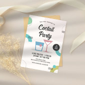 Trendy Cocktail Party Einladung