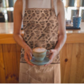 Trendy Coffee Lover Muster Personalisiert Name Apr Schürze