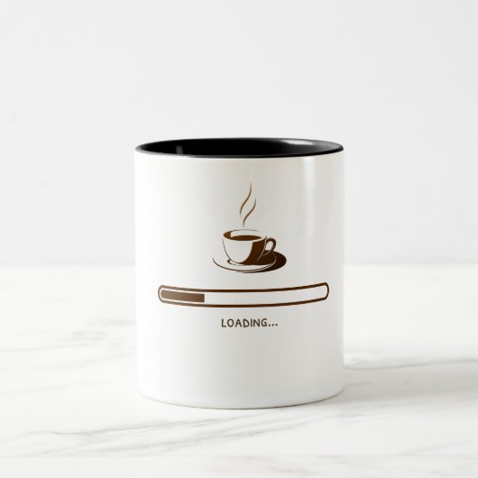 Trendy Coffee Mug Perfect Gift for Coffee Lovers Zweifarbige Tasse (Mittel)