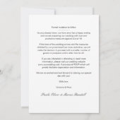 Trendy Collage 3 Fotos Hochzeit Verlobten Paar Save The Date (Rückseite)