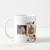 Trendy Collage Family Foto Farbige Blume Geschenk Kaffeetasse (Links)