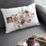 Trendy Collage Family Foto Farbige Blume Geschenk Lendenkissen<br><div class="desc">Trendy Collage Family Foto Farbige Blume Geschenk</div>