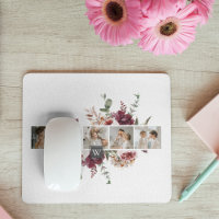 Trendy Collage Family Foto Farbige Blume Geschenk