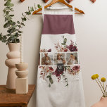 Trendy Collage Family Foto Farbige Blume Geschenk Schürze<br><div class="desc">Trendy Collage Family Foto Farbige Blume Geschenk</div>