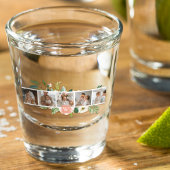 Trendy Collage Family Foto mit Blume-Geschenk Schnapsglas