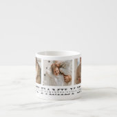 Trendy Collage Foto & Beste Familie je Bestes Gesc Espressotasse (Vorderseite)