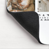 Trendy Collage Foto & Beste Familie je Bestes Gesc Mousepad (Ecke)