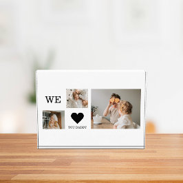 Trendy Collage Foto & Wir Liebe Sie Daddy Geschenk