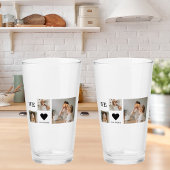 Trendy Collage Foto & Wir Liebe Sie Daddy Geschenk Glas