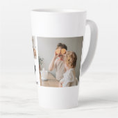 Trendy Collage Foto & Wir Liebe Sie Daddy Geschenk Milchtasse (Rechte Ecke)
