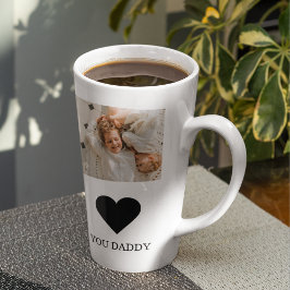 Trendy Collage Foto & Wir Liebe Sie Daddy Geschenk Milchtasse