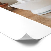 Trendy Collage Foto & Wir Liebe Sie Daddy Geschenk Poster (Ecke)