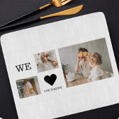 Trendy Collage Foto & Wir Liebe Sie Daddy Geschenk Schneidebrett