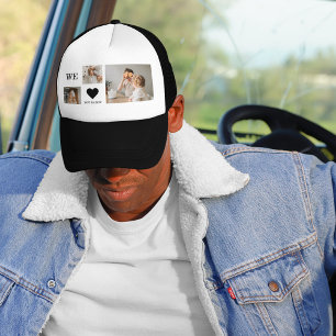 Trendy Collage Foto & Wir Liebe Sie Daddy Geschenk Truckerkappe