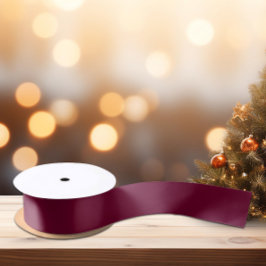 Trendy Color Dark Burgundy Satin Ribbon Satinband