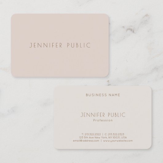 Trendy Color Harmony Beruflich Template Luxus Visitenkarte (Vorne/Hinten)