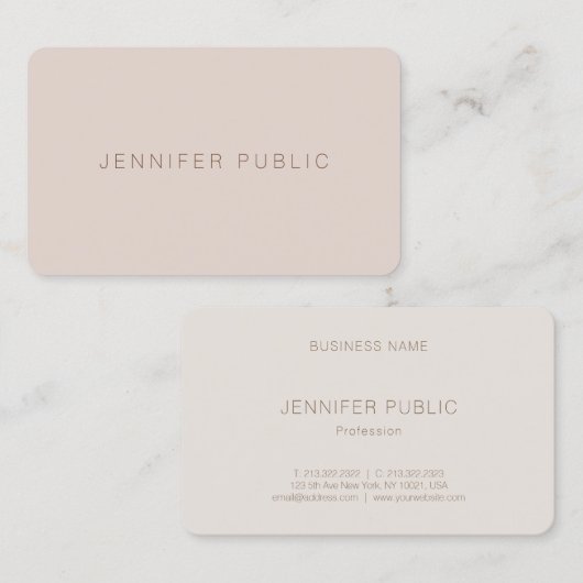 Trendy Color Harmony Beruflich Template Luxus Visitenkarte (Vorne/Hinten)