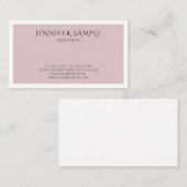 Trendy Color Moderne, ausgefeilte, Schlichte Saube Visitenkarte (Vorne/Hinten)