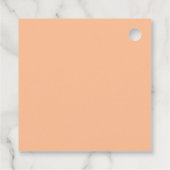 Trendy Color Peach Fuzz Solid Color | elegant Geschenkanhänger (Rückseite)