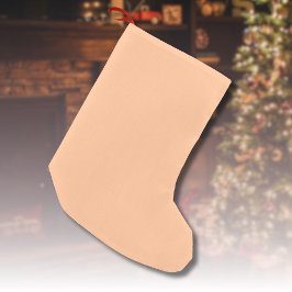 Trendy Color Peach Fuzz Solid Color | elegant Kleiner Weihnachtsstrumpf