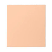 Trendy Color Peach Fuzz Solid Color | elegant Notizblock (Vorderseite)