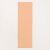 Trendy Color Peach Fuzz Solid Color | elegant Yogamatte (Rückseite)