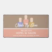 Trendy Colorblock Nail Salon Schreibtischunterlage (Vorderseite)
