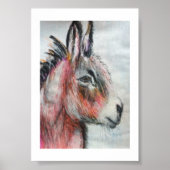 Trendy Colorful Donkey Poster (Vorne)