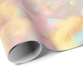 Trendy colorful faux holographic opal geschenkpapier (Rolleneckpunkt)