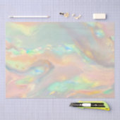 Trendy colorful faux holographic opal seidenpapier (Handwerk)