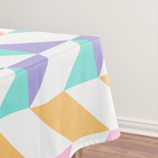 Trendy Colorful Geometric Shapes – Modern Style   Tischdecke (Beispiel)