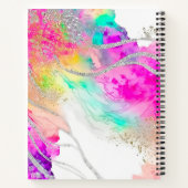 Trendy Colorful GlitterDankbarkeit Journal for Wom Notizblock (Rückseite)