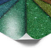 Trendy Colorful Glitzer Explosion Fotodruck (Ecke)