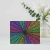 Trendy Colorful Glitzer Explosion Postkarte (Stehend Vorderseite)