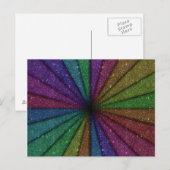 Trendy Colorful Glitzer Explosion Postkarte (Vorne/Hinten)