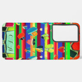 Trendy Colorful Mosaik Samsung Galaxy Hülle (Rückseite (Horizontal))