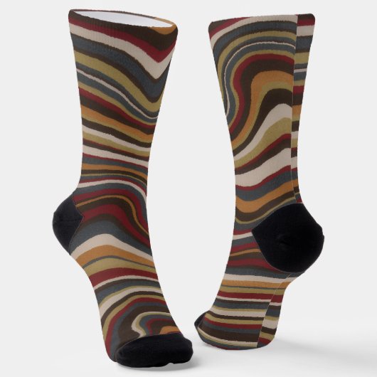 Trendy Colorful Patterned Socken (Gewinkelt)