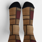 Trendy Colorful Patterned Socken (Oben)