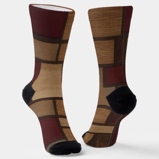 Trendy Colorful Patterned Socken (Gewinkelt)