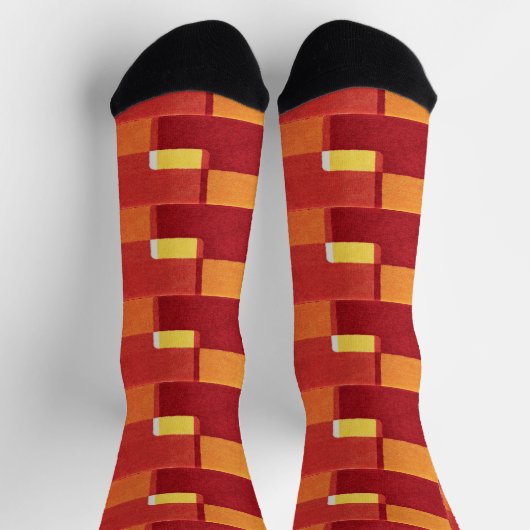 Trendy Colorful Patterned Socken (Oben)