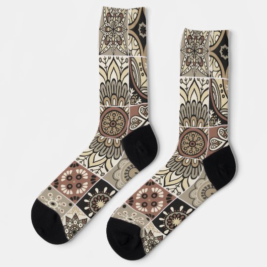 Trendy Colorful Patterned Socken (Linkes Detail)