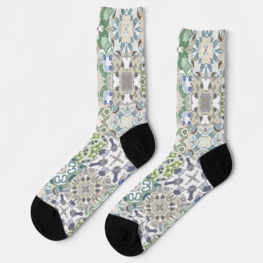 Trendy Colorful Patterned Socks Socken (Linkes Detail)