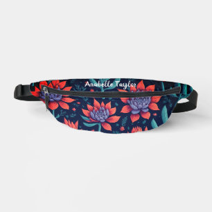Trendy Colorful Succules Garten Blumenmuster Bauchtasche