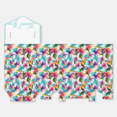 Trendy Colorful Tropical Watercolor Botanisch Geschenkschachtel (Ungefaltet)