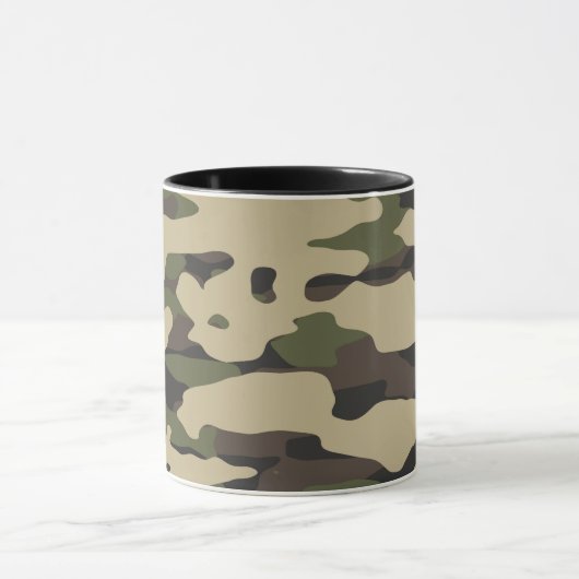 Trendy Colors Camouflage Abstraktes Muster Tasse (Zentrum)