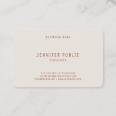 Trendy Colors Elegantes Berufliches Template Visitenkarte (Rückseite)