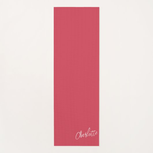 Trendy Colors Personalized Script Yogamatte (Vorderseite)