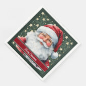 Trendy Colors Santa Claus Holiday Napkins Serviette (Ecke)